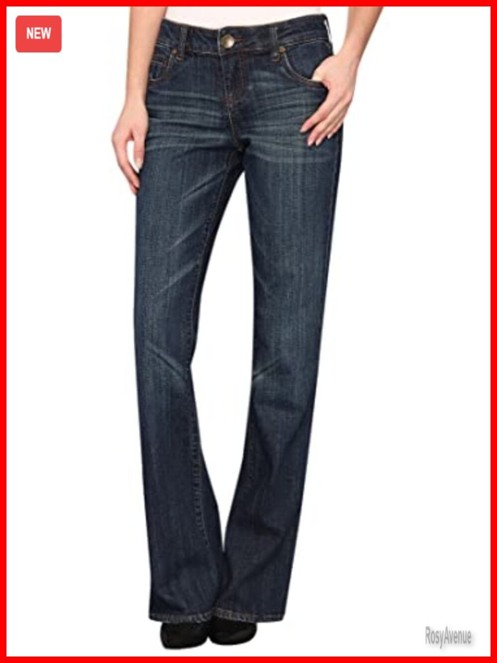 KUT from the Kloth Natalie High Rise Bootcut Jeans High Rise Boot Cut
